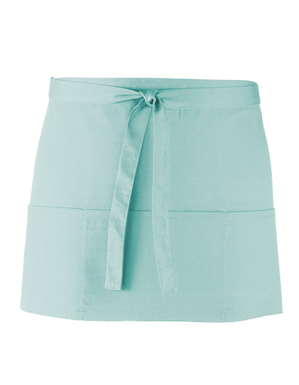 Colours Collection 3-Pocket Apron in Aqua (ca. Pantone 344C), Größe 60 x 33 cm
