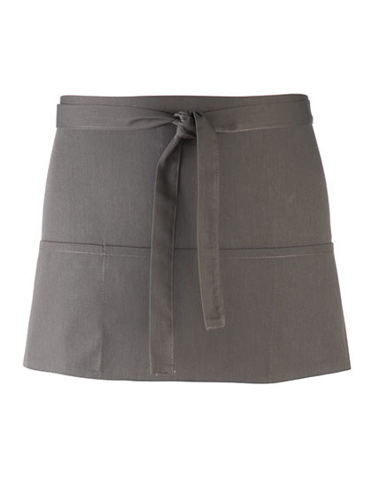 Colours Collection 3-Pocket Apron in Dark Grey (ca. Pantone 431C), Größe 60 x 33 cm