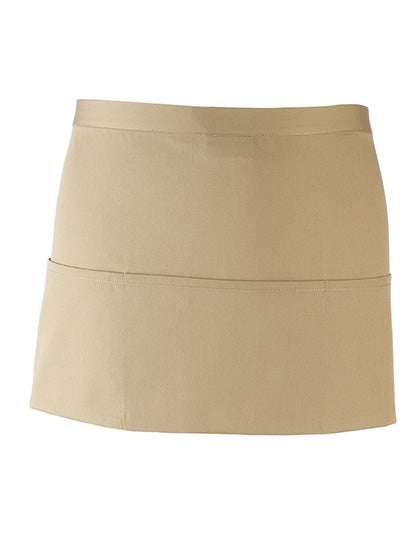 Colours Collection 3-Pocket Apron in Khaki (ca. Pantone 7503C), Größe 60 x 33 cm