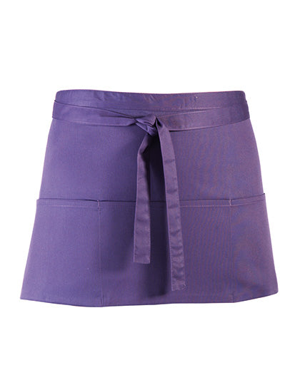 Colours Collection 3-Pocket Apron in Purple (ca. Pantone 269C), Größe 60 x 33 cm