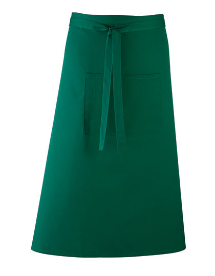 Colours Collection Bar Apron in Bottle Green (ca. Pantone 560C), Größe 90 x 80 cm