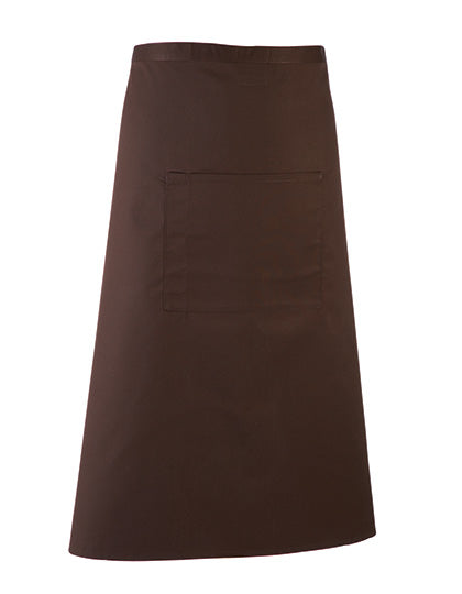 Colours Collection Bar Apron in Brown (ca. Pantone 476C), Größe 90 x 80 cm