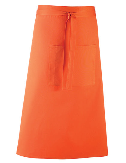 Colours Collection Bar Apron in Orange (ca. Pantone 1655C), Größe 90 x 80 cm