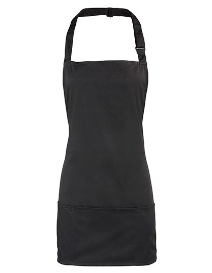 ‘Colours’ 2 in 1 Apron in Black (ca. Pantone Black C), Größe 60 x 62 cm