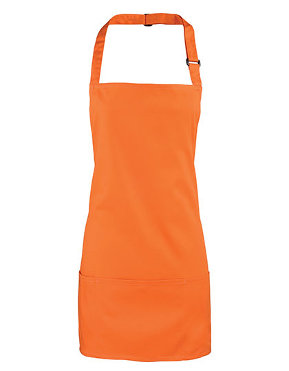 ‘Colours’ 2 in 1 Apron in Orange (ca. Pantone 172C), Größe 60 x 62 cm