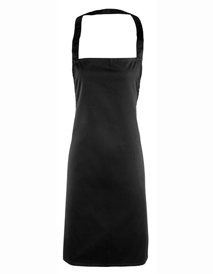 Essential Bib Apron in Black (ca. Pantone Black C), Größe 67 x 78 cm