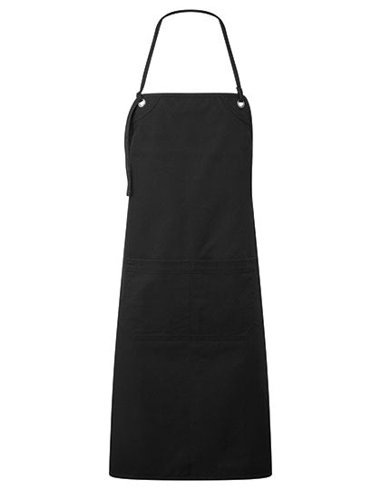 Artisan´s Choice Double Pocket Canvas Apron in Black (ca. Pantone Black C), Größe 72 x 86 cm