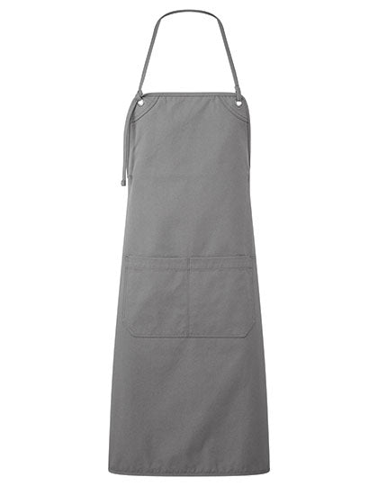 Artisan´s Choice Double Pocket Canvas Apron in Dark Grey (ca. Pantone 425C), Größe 72 x 86 cm