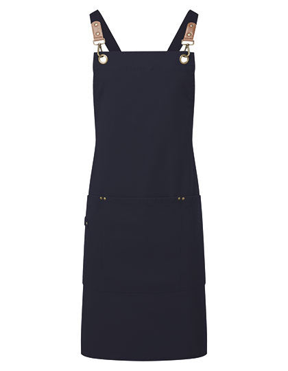 Clip ‘n’ Clasp Cross-Back Bib Apron in Navy (ca. Pantone 533C), Größe 86 x 72 cm