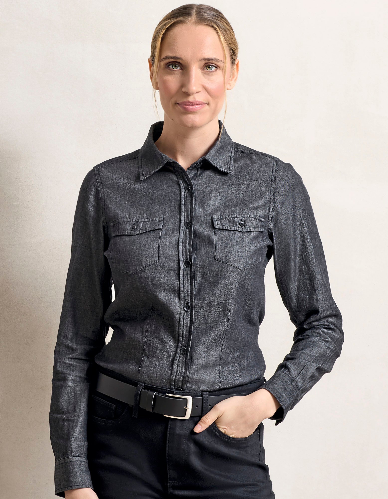 Women´s Jeans Stitch Denim Shirt