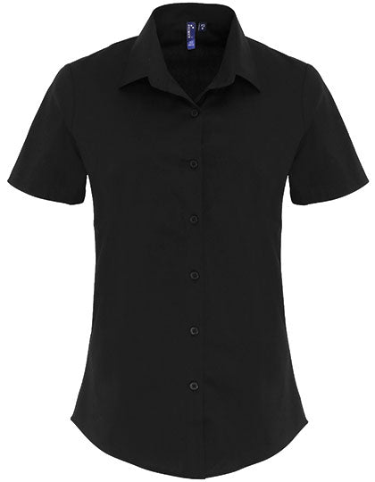 Women´s Stretch Fit Poplin Short Sleeve Cotton Shirt