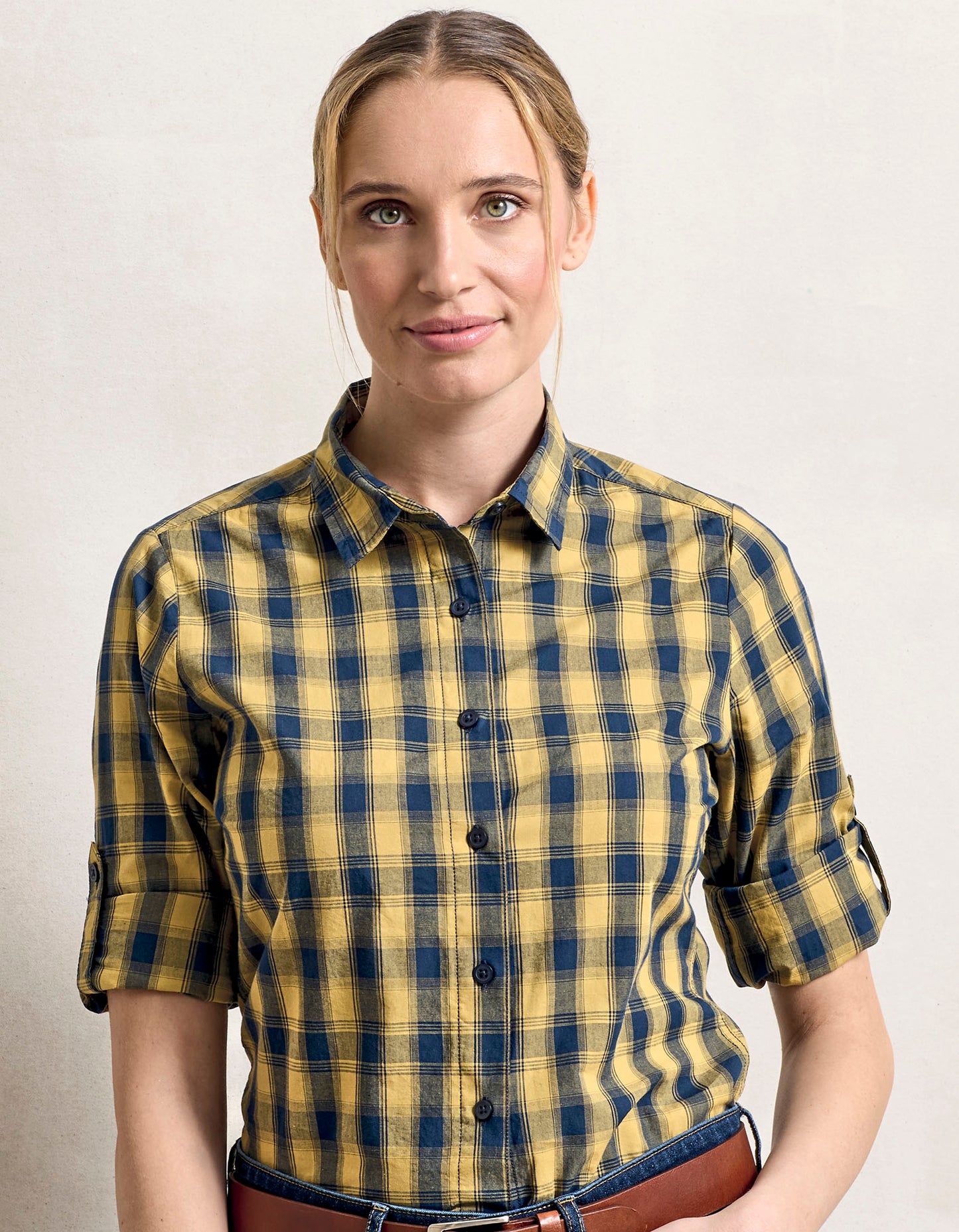 Women´s Mulligan Check Cotton Long Sleeve Shirt