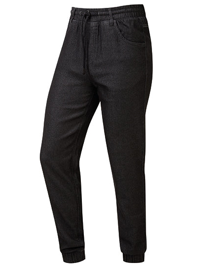 Artisan Chef´s Jogging Trousers in Black Denim (ca. Pantone 426C), Größe XXL