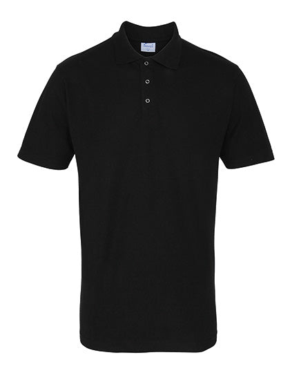 Workwear Stud Polo in Black (ca. Pantone Black C), Größe 5XL