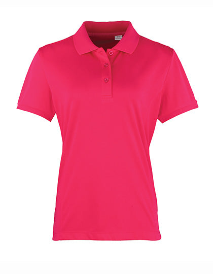 Women´s Coolchecker® Piqué Polo in Hot Pink (ca. Pantone 214C), Größe XXL