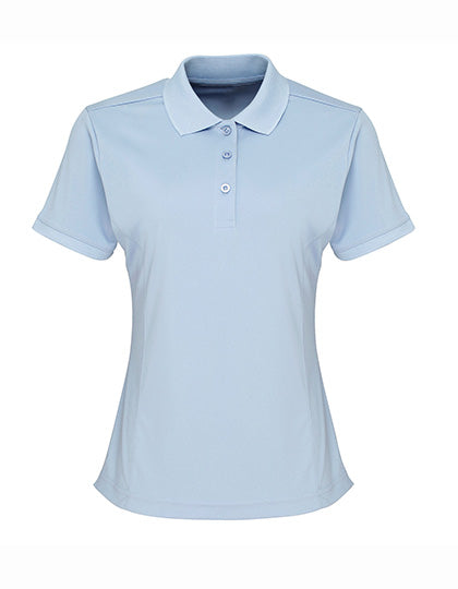 Women´s Coolchecker® Piqué Polo in Light Blue (ca. Pantone 2708C), Größe XXL