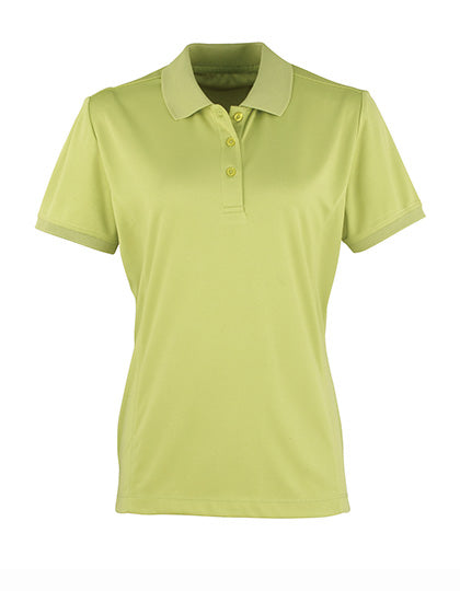Women´s Coolchecker® Piqué Polo in Lime (ca. Pantone 382C), Größe XXL