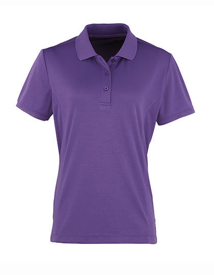 Women´s Coolchecker® Piqué Polo in Purple (ca. Pantone 269C), Größe XXL