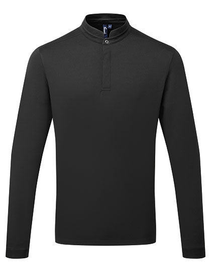 Essential ´Coolchecker®´ Chefs Shirt - Long Sleeve in Black, Größe 4XL