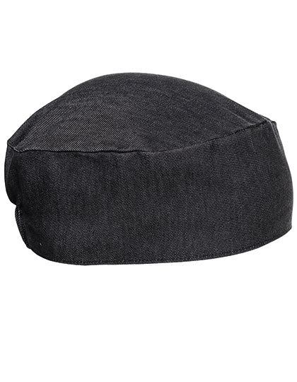 Chef´s Skull Cap in Black Denim (ca. Pantone 433C), Größe One Size