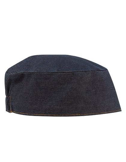 Chef´s Skull Cap in Indigo Denim (ca. Pantone 2767C), Größe One Size