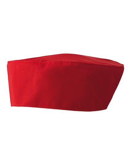Chef´s Skull Cap in Red (ca. Pantone 200C), Größe One Size
