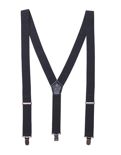 Clip On Trousers Braces/Suspenders in Steel (ca. Pantone Cool Grey 11C), Größe One Size