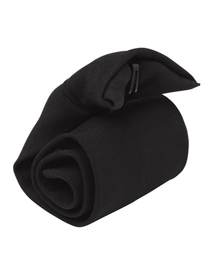 Clip-on Tie in Black (ca. Pantone Black C), Größe One Size