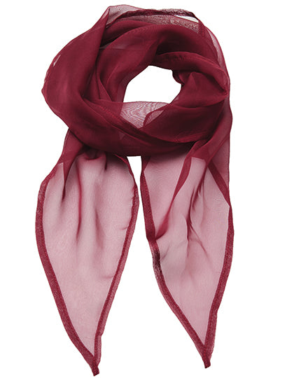Women´s Colours Collection Chiffon Scarf in Burgundy (ca. Pantone 216C), Größe 98 x 16,5 cm