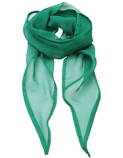 Women´s Colours Collection Chiffon Scarf in Emerald (ca. Pantone 341C), Größe 98 x 16,5 cm
