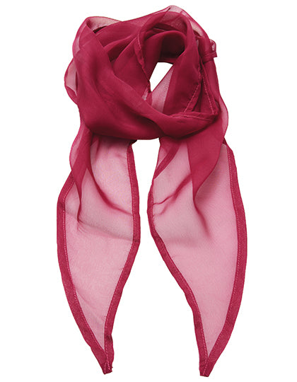 Women´s Colours Collection Chiffon Scarf in Hot Pink (ca. Pantone 214C), Größe 98 x 16,5 cm