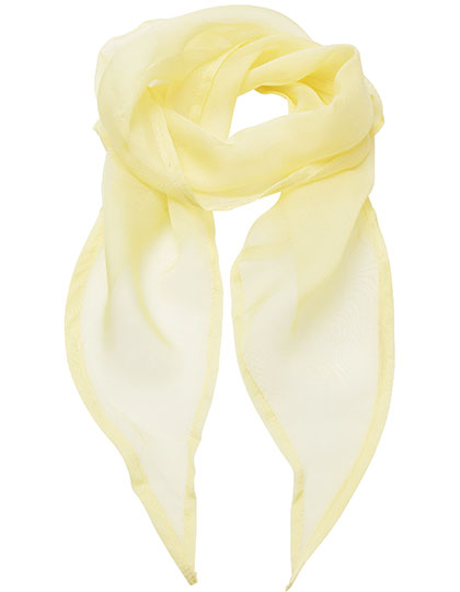 Women´s Colours Collection Chiffon Scarf in Lemon (ca. Pantone 127C), Größe 98 x 16,5 cm