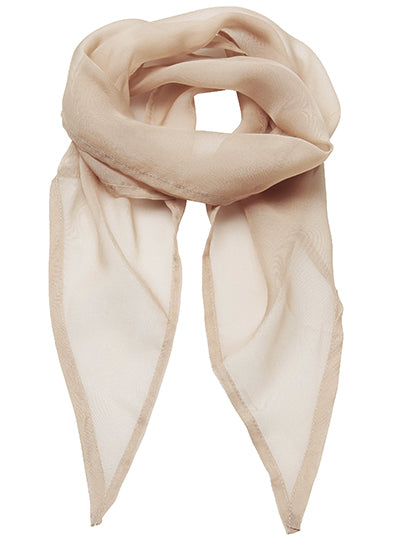 Women´s Colours Collection Chiffon Scarf in Natural (ca. Pantone 1205C), Größe 98 x 16,5 cm