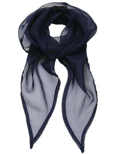Women´s Colours Collection Chiffon Scarf in Navy (ca. Pantone 2766C), Größe 98 x 16,5 cm