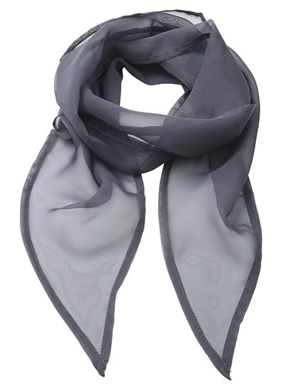 Women´s Colours Collection Chiffon Scarf in Steel (ca. Pantone 7545C), Größe 98 x 16,5 cm
