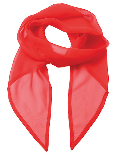Women´s Colours Collection Chiffon Scarf in Strawberry Red (ca. Pantone 186C), Größe 98 x 16,5 cm