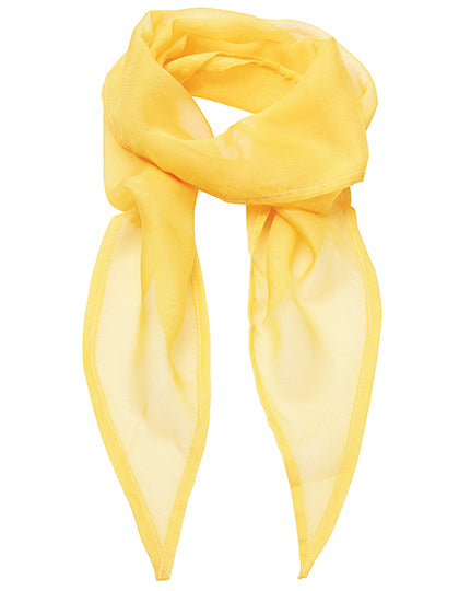 Women´s Colours Collection Chiffon Scarf in Sunflower (ca. Pantone 136C), Größe 98 x 16,5 cm