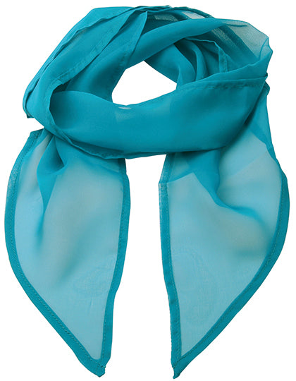 Women´s Colours Collection Chiffon Scarf in Teal (ca. Pantone 3155C), Größe 98 x 16,5 cm