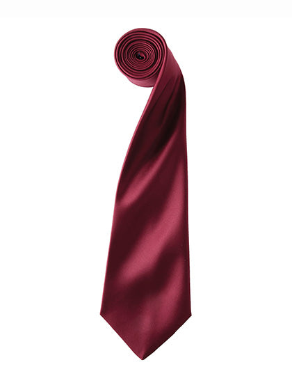Colours Collection Satin Tie in Burgundy (ca. Pantone 216C), Größe 144 x 8,5 cm
