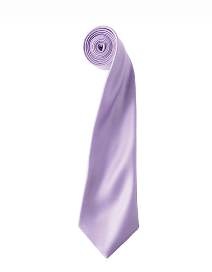 Colours Collection Satin Tie in Lilac (ca. Pantone 264C), Größe 144 x 8,5 cm