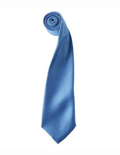 Colours Collection Satin Tie in Midblue (ca. Pantone 2718), Größe 144 x 8,5 cm