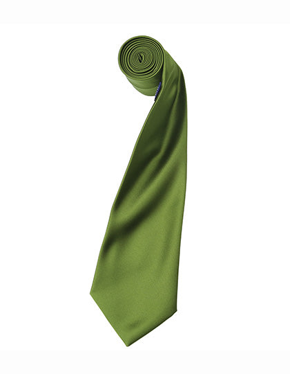 Colours Collection Satin Tie in Oasis Green (ca. Pantone 371C), Größe 144 x 8,5 cm