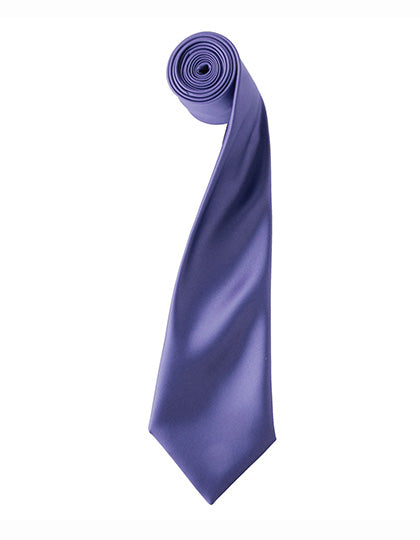 Colours Collection Satin Tie in Purple (ca. Pantone 269C), Größe 144 x 8,5 cm