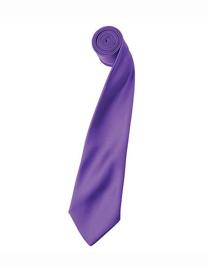 Colours Collection Satin Tie in Rich Violet (ca. Pantone 2587C), Größe 144 x 8,5 cm
