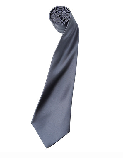 Colours Collection Satin Tie in Steel (ca. Pantone 7545C), Größe 144 x 8,5 cm
