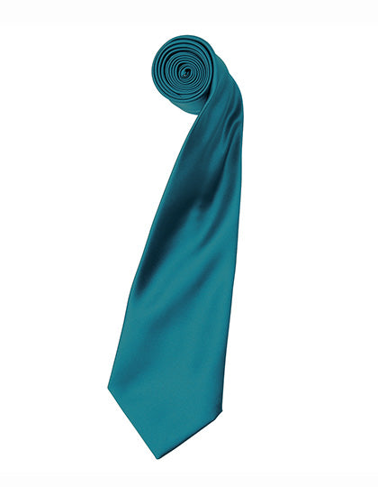 Colours Collection Satin Tie in Teal (ca. Pantone 3155C), Größe 144 x 8,5 cm