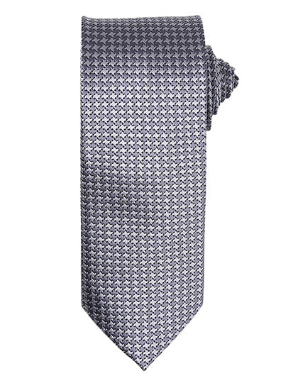 Puppy Tooth Tie in Silver (ca. Pantone Cool Gray 7C), Größe One Size