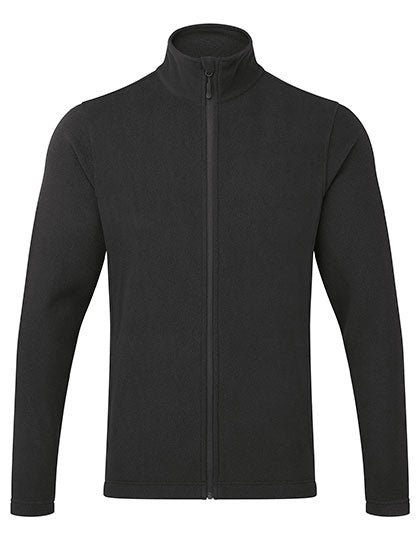 Men´s ´Recyclight´ Full Zip Micro Fleece in Black, Größe 5XL /52 (24)