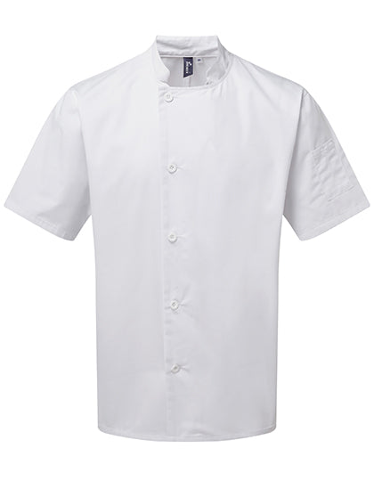 Essential Short Sleeve Chef´s Jacket in White, Größe 5XL /52 (24)