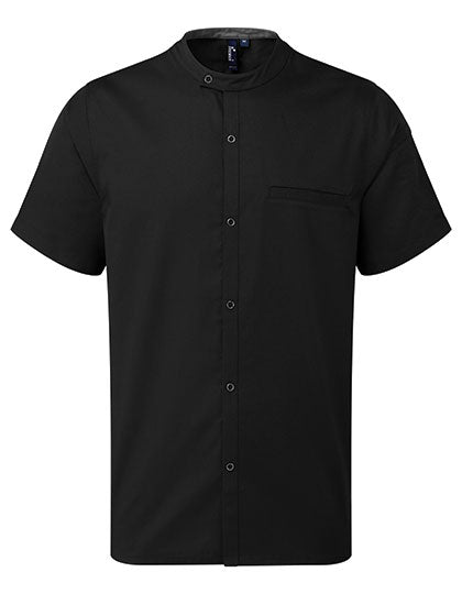 Chef´s Recycled Short Sleeve Shirt in Black, Größe 3XL